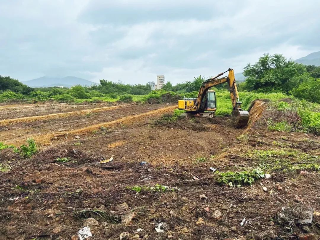 惠州全域土地综合整治 示范项目施工现场图