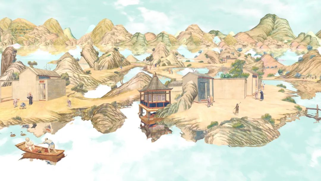 广东省博物馆的农耕商贸图活化案例