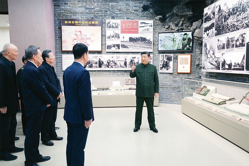 习近平在平津战役纪念馆考察，智慧博物馆，智慧考古