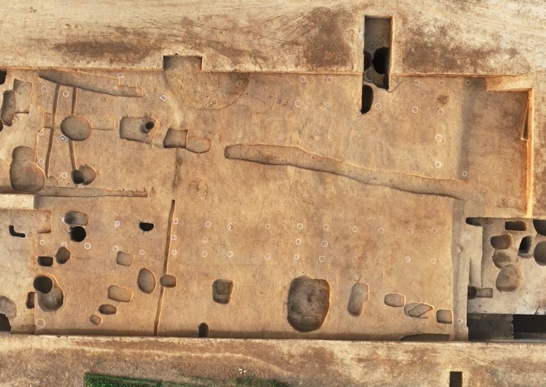 智慧博物馆,智慧考古, 1号基址平面图 智慧博物馆,智慧考古, 1号基址平面图